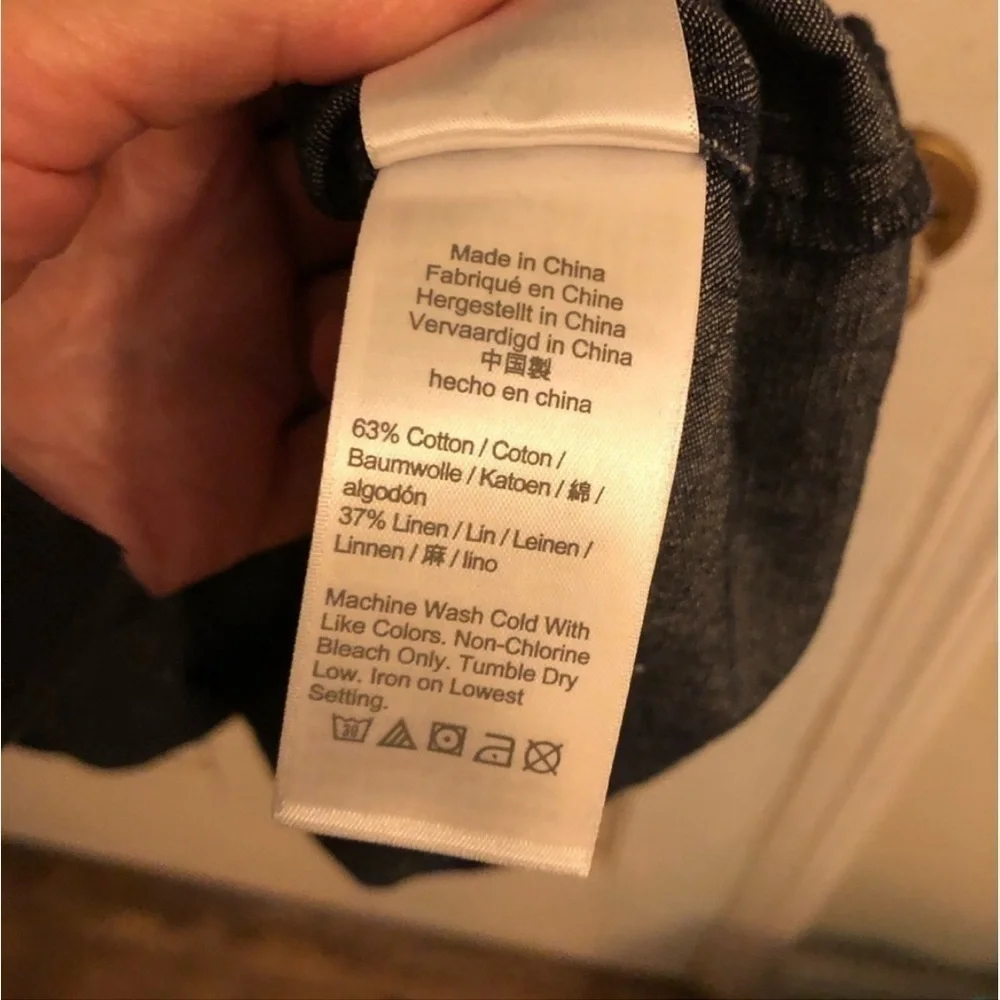 NWT J. Crew Square Neck Denim Mini Dress